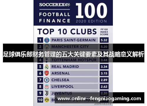 足球俱乐部财务管理的五大关键要素及其战略意义解析 足球俱乐部财务管理的五大关键要素及其战略意义解析